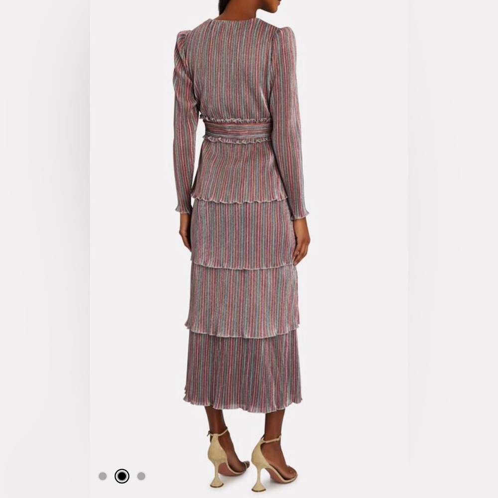 SAYLOR Alison Dress in Metallic Rainbow. - Picture 2 of 7